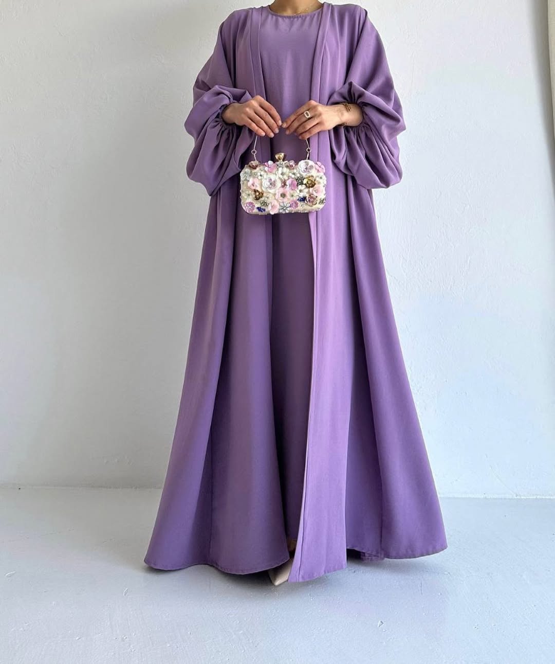 عباية تركية 2 في 1  أناقة تركية بلمسة جزائرية! 🇹🇷👗🔥 - Image 6